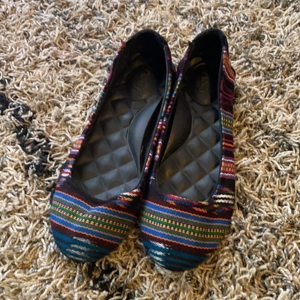 Reef Tropic Multicolored Striped Ballet Flats - Picture 3 of 11